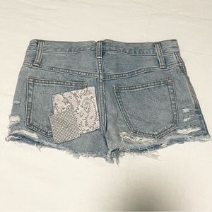 Free people denim shorts